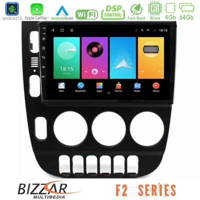 Bizzar F2 Series 8Core Android16 4+64GB Mercedes ML Class (W163) 1998-2005 Manual AC Navigation Multimedia Tablet 9