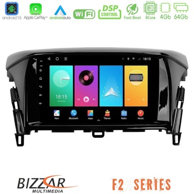 Bizzar F2 Series 8Core Android16 4+64GB  Mitsubishi Eclipse Cross 2018-2023 Navigation Multimedia Tablet 9