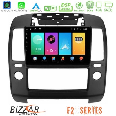 Bizzar F2 Series 8Core Android16 4+64GB  Nissan Navara Navigation Multimedia Tablet 9