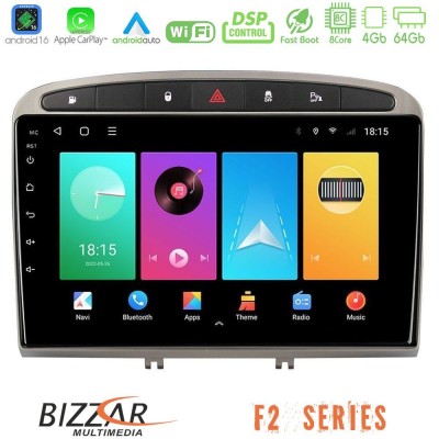 Bizzar F2 Series 8Core Android16 4+64GB  Peugeot 308/RCZ Navigation Multimedia Tablet 9