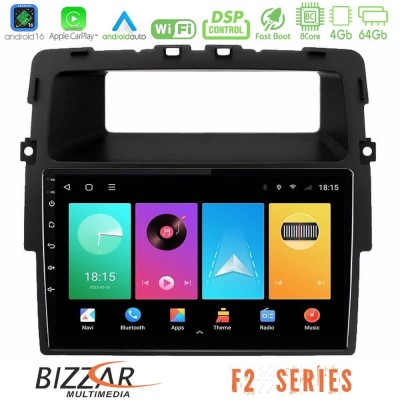 Bizzar F2 Series 8Core Android16 4+64GB  Renault/Nissan/Opel Navigation Multimedia Tablet 10