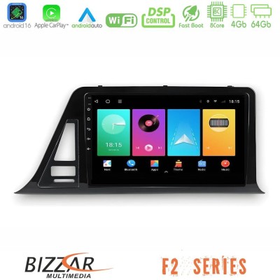 Bizzar F2 Series 8Core Android16 4+64GB Toyota CH-R RHD (Low Version) Navigation Multimedia Tablet 9″