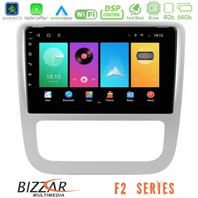 Bizzar F2 Series 8Core Android16 4+64GB  VW Scirocco 2008-2014 Navigation Multimedia Tablet 9