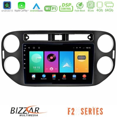 Bizzar F2 Series 8Core Android16 4+64GB  VW Tiguan Navigation Multimedia Tablet 9