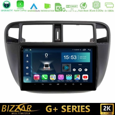 Bizzar G+ Series Honda Civic 1995-2001 8core Android14 6+128GB Navigation Multimedia Tablet 9