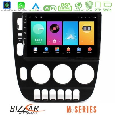 Bizzar M Series 8Core Android16 2+32GB Mercedes ML Class (W163) 1998-2005 Manual AC Navigation Multimedia Tablet 9