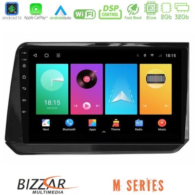 Bizzar M Series 8Core Android16 2+32GB Nissan Note 2021-2026 RHD Navigation Multimedia Tablet 10