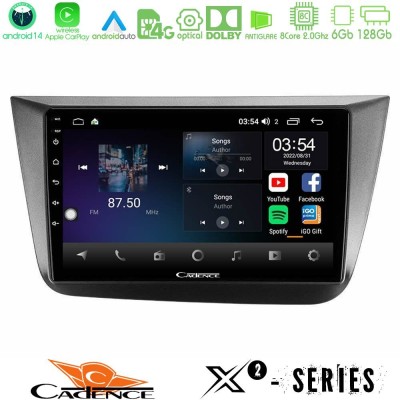 Cadence X2 Series 8Core Android14 6+128GB  Seat Altea 2004-2015 Navigation Multimedia Tablet 9