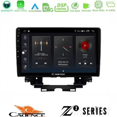 Cadence Z2 Series 8Core Android14 4+64GB  Renault Kangoo / Nissan Townstar 2022-> Navigation Multimedia Tablet 10