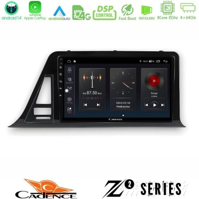 Cadence Z2 Series 8Core Android14 4+64GB  Toyota CH-R RHD Navigation Multimedia Tablet 9