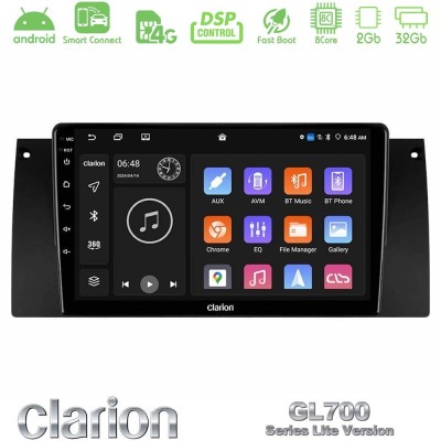 Clarion GL700 Lite Series 8Core Android ClarionOS 2+32GB BMW 5 Series (E39) / X5 (E53) Navigation Multimedia Tablet 9