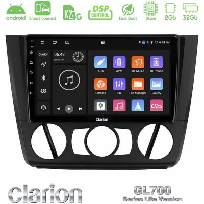 Clarion GL700 Lite Series 8Core Android ClarionOS 2+32GB BMW 1Series E81/E82/E87/E88 (MANUAL A/C) Navigation Multimedia Tablet 9
