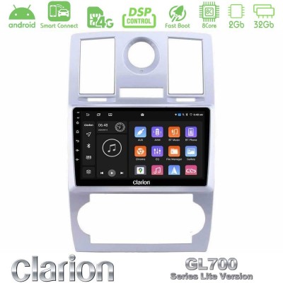 Clarion GL700 Lite Series 8Core Android ClarionOS 2+32GB Chrysler 300C Navigation Multimedia Tablet 9