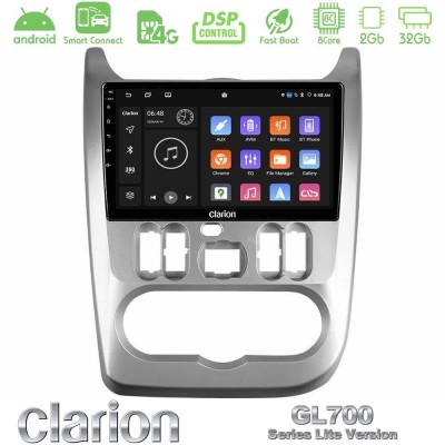 Clarion GL700 Lite Series 8Core Android ClarionOS 2+32GB Dacia Duster/Sandero/Logan Navigation Multimedia Tablet 9