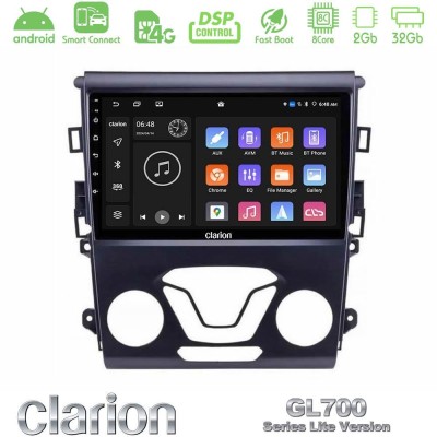 Clarion GL700 Lite Series 8Core Android ClarionOS 2+32GB Ford Mondeo 2014-2017 Navigation Multimedia Tablet 9