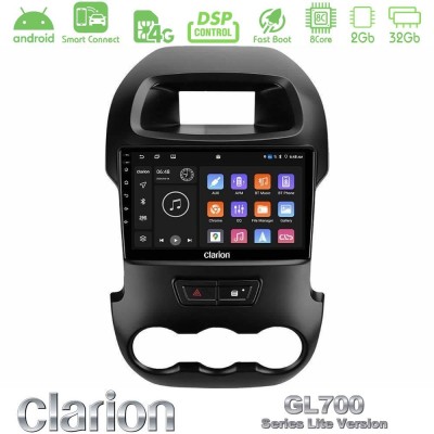 Clarion GL700 Lite Series 8Core Android ClarionOS 2+32GB Ford Ranger 2012-2016 Navigation Multimedia Tablet 9