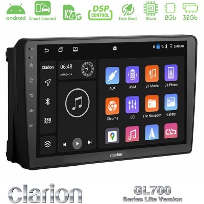 Clarion GL700 Lite Series 8Core Android ClarionOS 2+32GB Ford 2007-> Navigation Multimedia Tablet 9