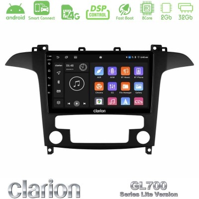 Clarion GL700 Lite Series 8Core Android ClarionOS 2+32GB Ford S-Max 2006-2012 Navigation Multimedia Tablet 9