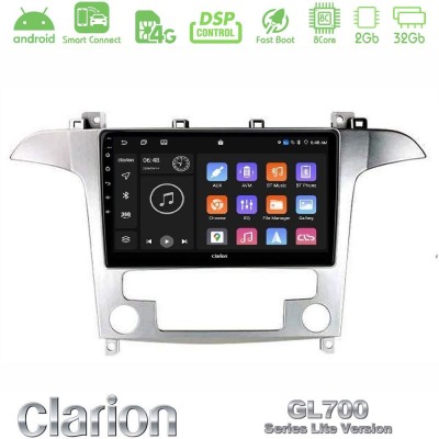 Clarion GL700 Lite Series Ford S-Max 2006-2012 8Core Android ClarionOS 2+32GB Navigation Multimedia Tablet 9