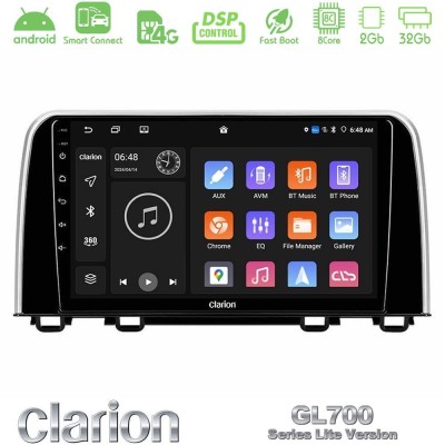 Clarion GL700 Lite Series 8Core Android ClarionOS 2+32GB Honda CR-V 2019-> Navigation Multimedia Tablet 10