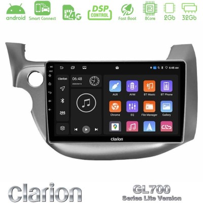 Clarion GL700 Lite Series 8Core Android ClarionOS 2+32GB Honda Jazz 2009-2013 Navigation Multimedia Tablet 10