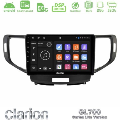 Clarion GL700 Lite Series 8Core Android ClarionOS 2+32GB Honda Accord 2008-2015 Navigation Multimedia Tablet 9