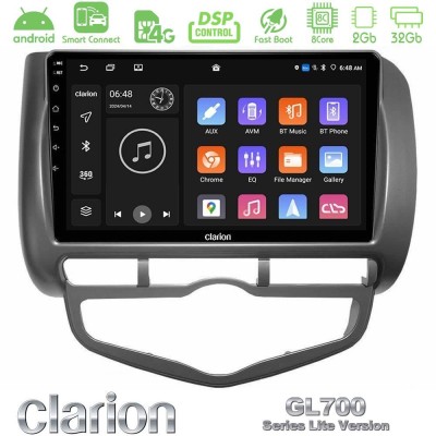 Clarion GL700 Lite Series 8Core Android ClarionOS 2+32GB Honda Jazz 2002-2008 (Auto A/C) Navigation Multimedia Tablet 9