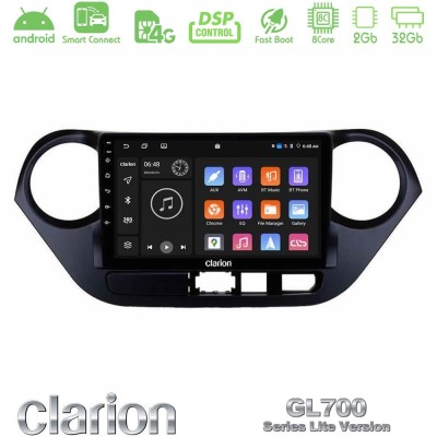 Clarion GL700 Lite Series 8Core Android ClarionOS 2+32GB Hyundai i10 2014-2020 Navigation Multimedia Tablet 9