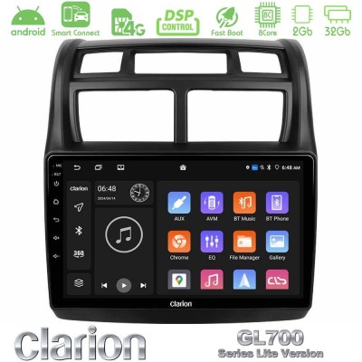 Clarion GL700 Lite Series 8Core Android ClarionOS 2+32GB Kia Sportage 2008-2011 Navigation Multimedia Tablet 9