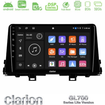 Clarion GL700 Lite Series 8Core Android ClarionOS 2+32GB Kia Picanto 2017-2021 Navigation Multimedia Tablet 9