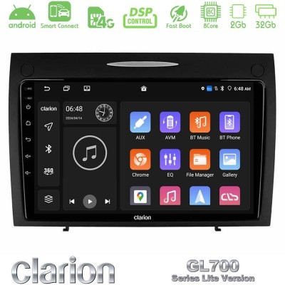 Clarion GL700 Lite Series 8Core Android ClarionOS 2+32GB Mercedes SLK Class Navigation Multimedia Tablet 9
