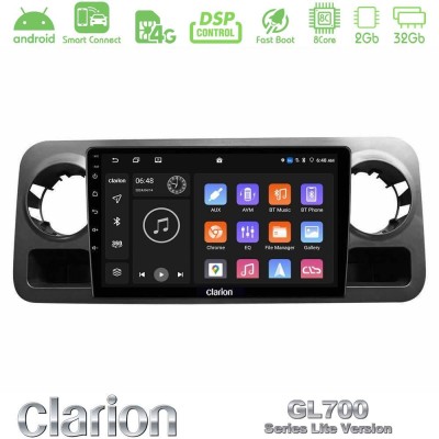 Clarion GL700 Lite Series 8Core Android ClarionOS 2+32GB Mercedes Sprinter W907 Navigation Multimedia Tablet 10