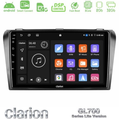 Clarion GL700 Lite Series 8Core Android ClarionOS 2+32GB Mazda 3 2004-2009 Navigation Multimedia Tablet 9