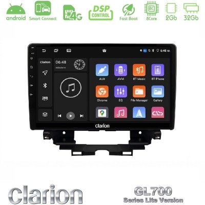 Clarion GL700 Lite Series 8Core Android ClarionOS 2+32GB Renault Kangoo / Nissan Townstar 2022-> Navigation Multimedia Tablet 10