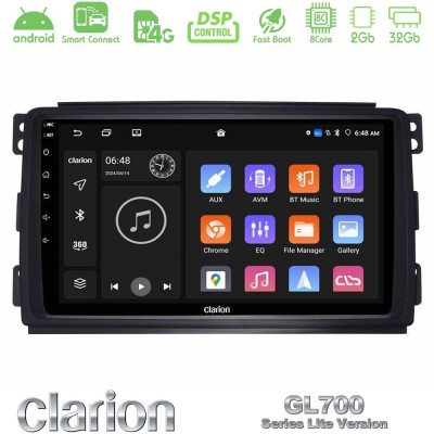 Clarion GL700 Lite Series 8Core Android ClarionOS 2+32GB Smart 451 Navigation Multimedia Tablet 9