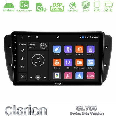 Clarion GL700 Lite Series 8Core Android ClarionOS 2+32GB Seat Ibiza 2008-2012 Navigation Multimedia Tablet 9