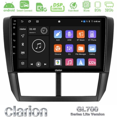 Clarion GL700 Lite Series 8Core Android ClarionOS 2+32GB Subaru Forester Navigation Multimedia Tablet 9