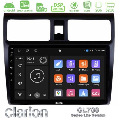 Clarion GL700 Lite Series 8Core Android ClarionOS 2+32GB Suzuki Swift 2005-2010 Navigation Multimedia Tablet 10