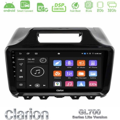 Clarion GL700 Lite Series Toyota iQ 2008 – 2015 8Core Android ClarionOS 2+32GB Navigation Multimedia Tablet 9
