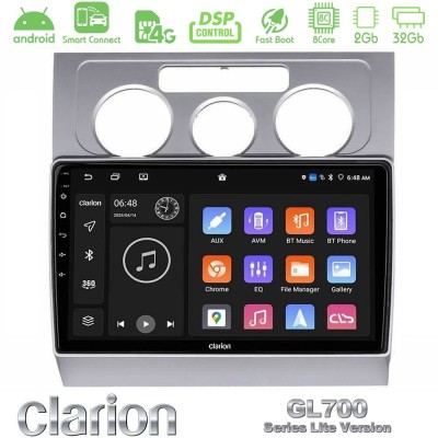 Clarion GL700 Lite Series 8Core Android ClarionOS 2+32GB VW Touran 2003-2011 Navigation Multimedia Tablet 10