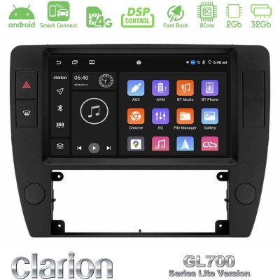 Clarion GL700 Lite Series 8Core Android ClarionOS 2+32GB VW Passat B5 2001-2005 Navigation Multimedia Tablet 9