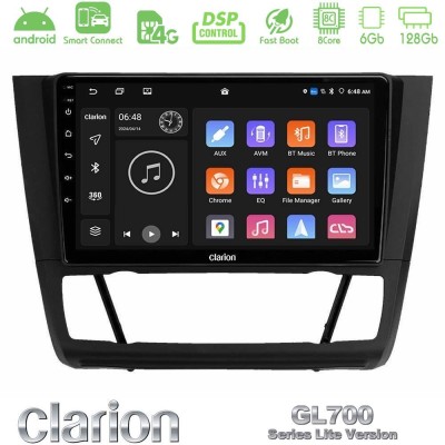 Clarion GL700 Lite Series 8Core Android ClarionOS 6+128GB BMW 1Series E81/E82/E87/E88 (AUTO A/C) Navigation Multimedia Tablet 9