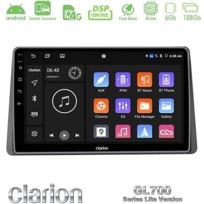 Clarion GL700 Lite Series 8Core Android ClarionOS 6+128GB Dacia Duster 2019-> Navigation Multimedia Tablet 10