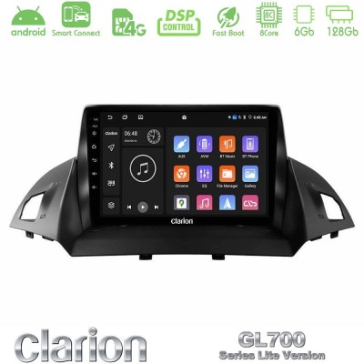 Clarion GL700 Lite Series 8Core Android ClarionOS 6+128GB Ford C-Max/Kuga Navigation Multimedia Tablet 9