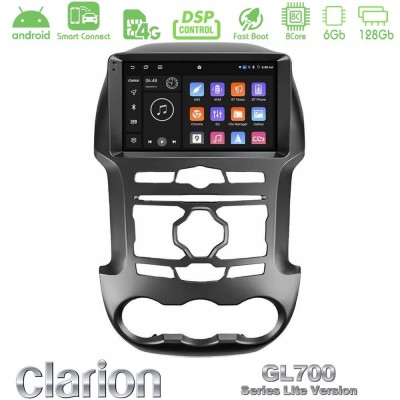 Clarion GL700 Lite Series 8Core Android ClarionOS 6+128GB Ford Ranger 2012-2016 Navigation Multimedia Tablet 9