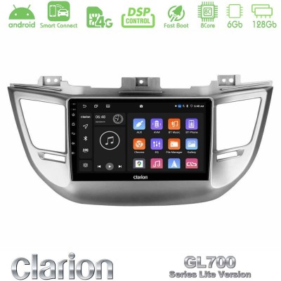 Clarion GL700 Lite Series 8Core Android ClarionOS 6+128GB Hyundai Tucson 2015-2018 Navigation Multimedia Tablet 9