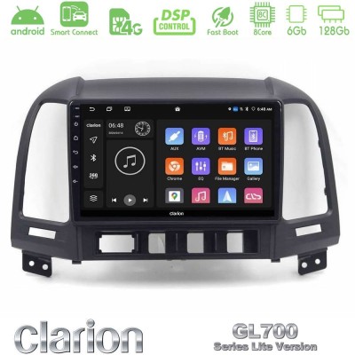 Clarion GL700 Lite Series 8Core Android ClarionOS 6+128GB Hyundai Santa Fe 2006-2013 Navigation Multimedia Tablet 9