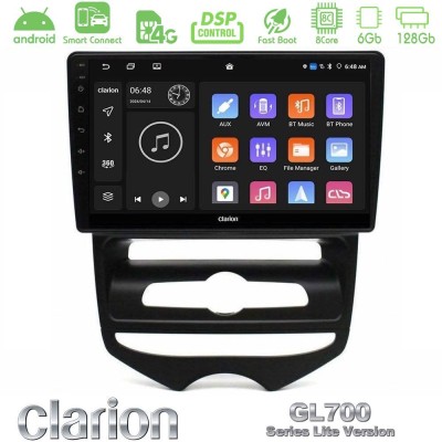 Clarion GL700 Lite Series 8Core Android ClarionOS 6+128GB Hyundai ix20 2010-2020 (MANUAL A/C) Navigation Multimedia Tablet 9