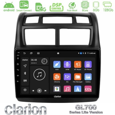Clarion GL700 Lite Series 8Core Android ClarionOS 6+128GB Kia Sportage 2008-2011 Navigation Multimedia Tablet 9