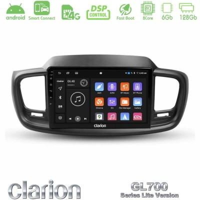 Clarion GL700 Lite Series 8Core Android ClarionOS 6+128GB Kia Sorento 2018-2021 Navigation Multimedia Tablet 9